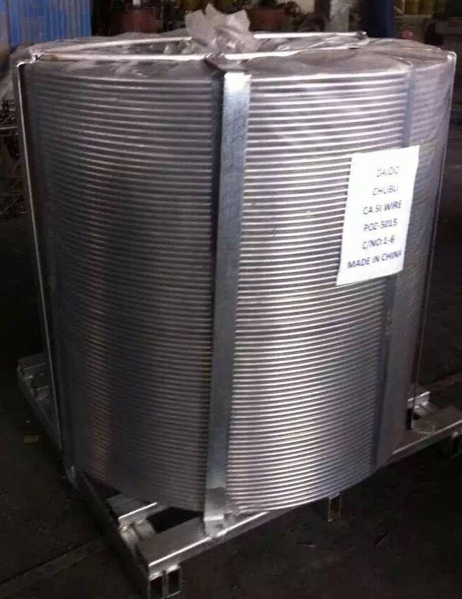 Χάλυβα κατασκευής 13mm πυρήνα σύρμα κράμα CaFe ασβέστιο πυρήνα σύρμα πυρήνα 6